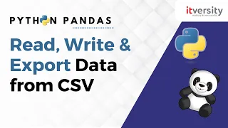 Read Write and Export Data from CSV Files Python Pandas Tutorial for Data Engineering