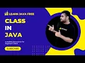 Creating a Class in Java