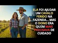 Download Lagu ELA FOI AJUDAR UM CAVALO FERIDO NA FAZENDA… MAS O DONO ERA QUEM MAIS PRECISAVA DE CUIDADO