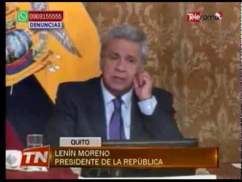 Presidente Moreno analiza reemplazo de segundo mandatario