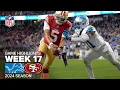 Detroit Lions vs San Francisco 49ers Game Highlights NFL 2024 Season Week 17