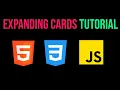 BEGINNER PROJECT Create Expanding Cards Using HTML CSS JavaScript