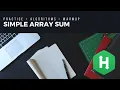 Simple Array Sum Hackerrank Solution in c