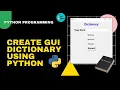Create GUI Dictionary Using Python