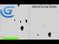 Asteroid Survival Shooter Gameplay and simple making progress by GDevelop