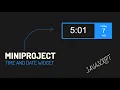 Mini Time Date Widget JavaScript Project With Source Code
