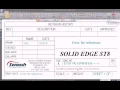 Solid Edge 2D Drafting - Title Blocks