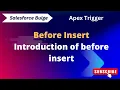 before insert trigger in salesforce Learn Salesforce Salesforce training