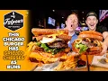 Eating The Fatpour Burger With Grilled Cheese Sandwiches As Buns Fatpour Tap Works in Chicago