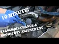 Kawasaki KLR650 Oil Change and Doohickey Adjustment