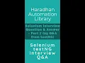 Selenium Interview Question Answer - Part 7 Set of 25 Q A from TestNG