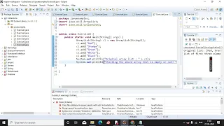 Write a java program to test an array list is empty or not