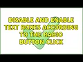 Disable and enable text boxes according to the radio button click