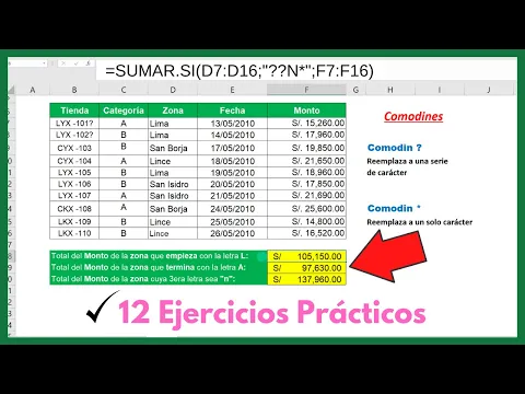 Download MP3 Como USAR la Función SUMAR SI en Microsoft Excel (Sintaxis + Ejercicios)