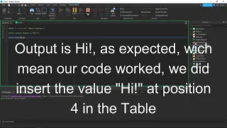 Intro to Tables Lua Script ROBLOX TUTORIAL