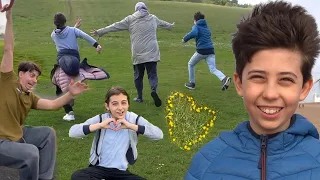 تسابقوا مع جدتهم وحصلت مصيبة 