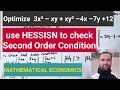 HESSIAN METHOD Optimisation of Multivariable function
