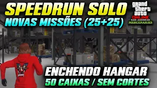 SpeedRun Enchendo Hangar Solo 50 Caixas Apenas Missões TERRA e SEM CORTES - GTA Online
