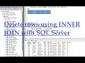 Delete using inner join with SQL Server