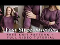 Easy Street Sweater Free Beginner Knit Sweater Pattern Full Raglan Tutorial