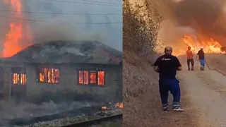 Shkrumbohen pesë shtëpi në Levan/ Evakuohen 25 familje, banorët në panik
