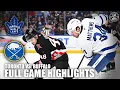 Toronto Maple Leafs vs Buffalo Sabres Full Game Highlights ESPN NHL