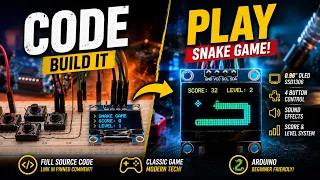 How to Make an Arduino Snake Game OLED SSD1306 Game Tutorial
