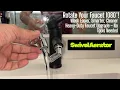 Longing Home 1080 Rotating Faucet Extender - Brass Swivel Aerator for Kitchen Bathroom Laundry