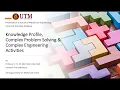 KNOWLEDGE PROFILE COMPLEX PROBLEM SOLVING ENGINEERING ACTIVITIES