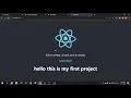 ReactJS Environment Setup ReactJS Installation Creating Our First React App in Hindi