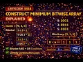 LeetCode 3314 Construct Minimum Bitwise Array Explained Bit Manipulation