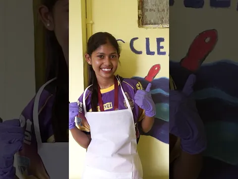 The Knights Army spent their Sunday at DumDum School painting environmental art | KKR 2026