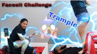 body trample face sit challenge extreme