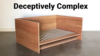 How to Build a day Bed out of all Hardwood that can Pack Flat - Woodworking