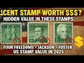 1 Cent U S Stamps Worth Money in 2025 Four Freedoms Andrew Jackson Stephen Foster Value Guide