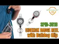 Heavy Duty Sidekick Badge Reel with Bulldog Clip Secure ID Badge Key Holder for Nurses