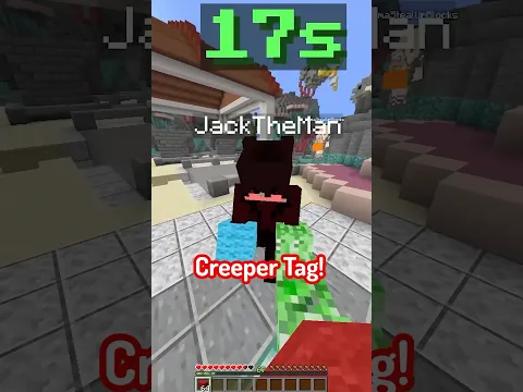 Minecraft but it’s Creeper Tag