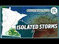 Isolated shots at rain and thunderstorms through the rest of the week in Minnesota