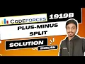 Plus-Minus Split Codeforces 1919B Solution Hello 2024 English