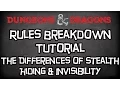 Dungeons Dragons 5e Tutorial The Differences Between Hidden Stealthing Invisibility