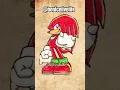 Knuckles Sonic colouring page