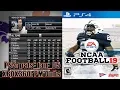 How to Update NCAA Football 14 Rosters to 2018 - 2019 Season Xbox 360 PS3