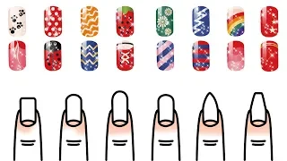 Nail Art Desing Learn Colors for Girl SUPER Coloring Pages for Kids
