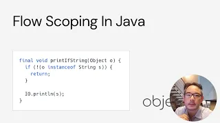 Flow Scoping in Java pattern matching for instanceof