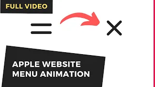 FULL Design Apple-like Menu Animation Using HTML CSS JavaScript