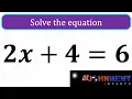 How to solve linear equations in one variable 2x 4 6