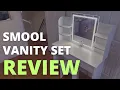 SMOOL Vanity Desk with Lighted Mirror Review Makeup Vanity Reviews Makeup Vanity Ideas