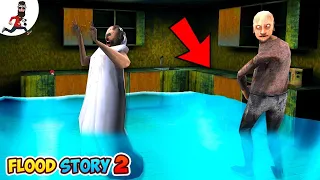 flood in grannys house 2 funny horror game granny grandpa