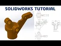 Solidworks Tutorial 3D Model Basic Beginners CAD CAM TUTORIAL