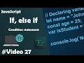JavaScript If Else If Else Statements Explained in Hindi - Web Development Series Part 27